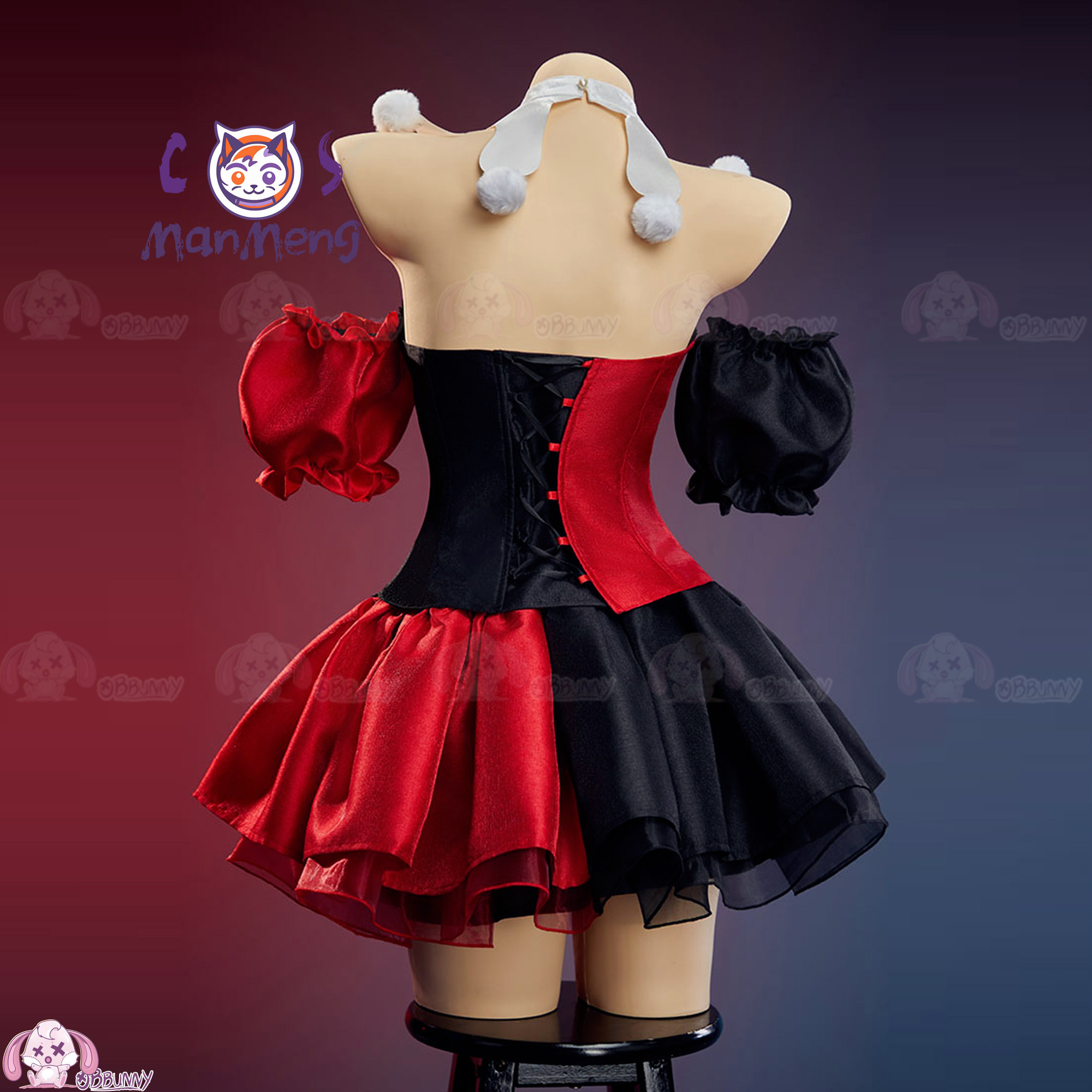 Cosplay Anime Black - تنورة خصر جديدة بتصميم مهرج على