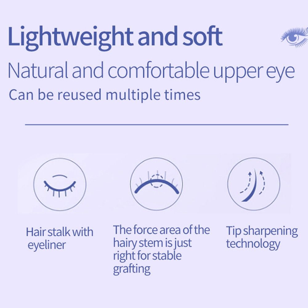 Anime Cosplay Lashes - رموش أنمي بيضاء مدببة ثلاثية الأبعاد