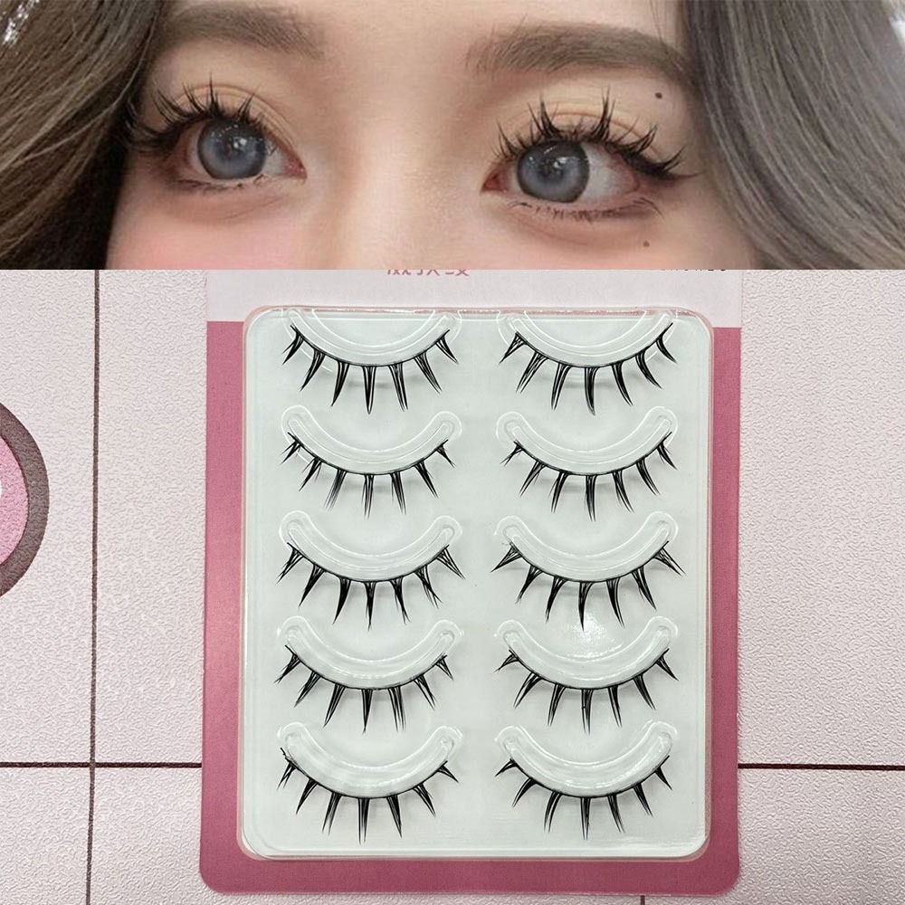 Anime Cosplay Lashes - 5 أزواج من الرموش الصناعية اليابانية