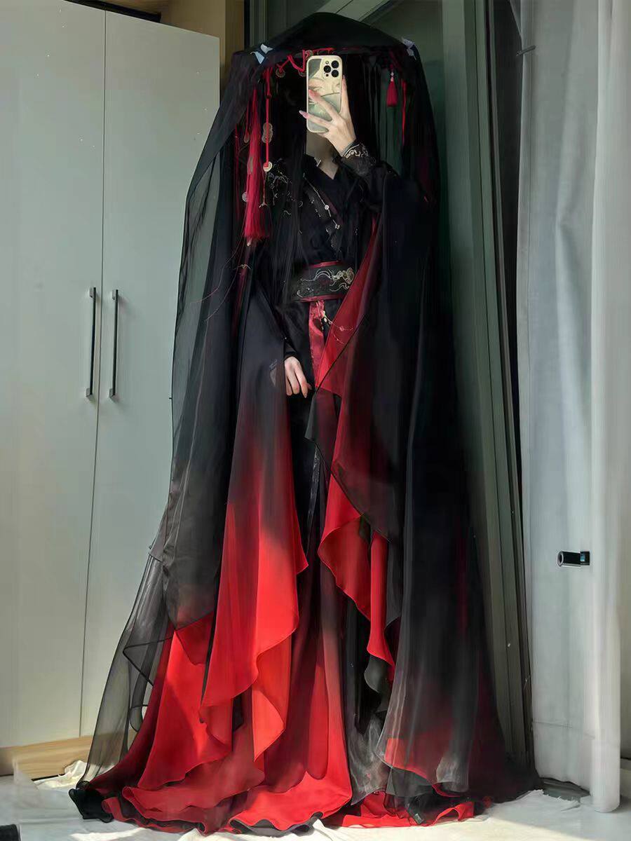 طقم رداء شيانشيا الصيني القديم - مراجعة Cosplay Anime Black وسعره