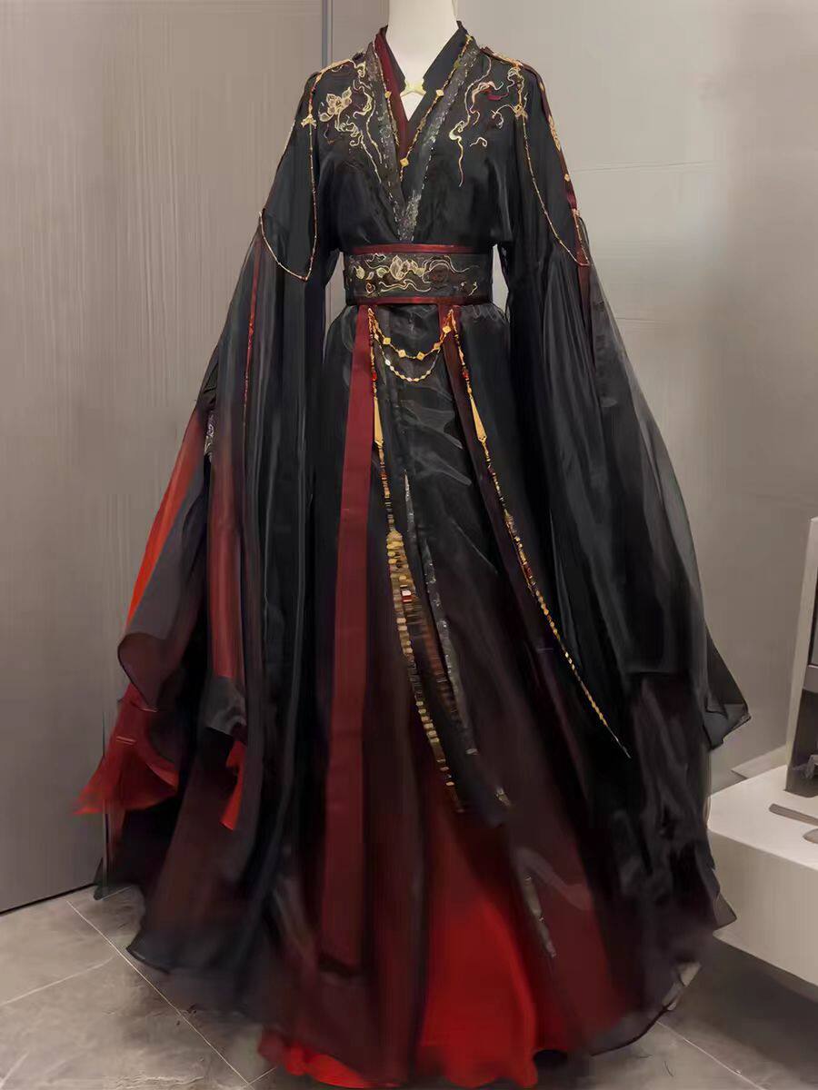 طقم رداء شيانشيا الصيني القديم - مراجعة Cosplay Anime Black وسعره