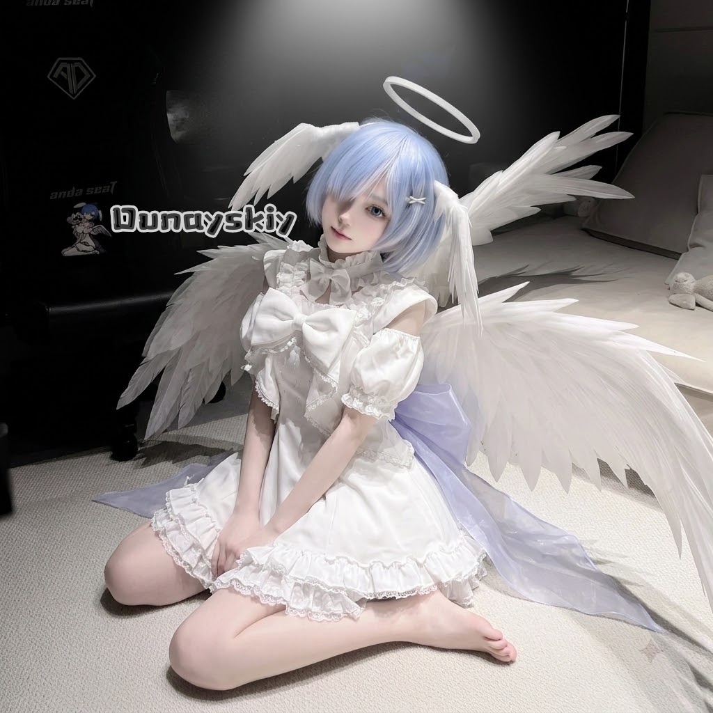 ​ ​ ​ ​ زي تنكري ريم أنجل مع ب - مراجعة Anime Cosplay Re Zero وسعره