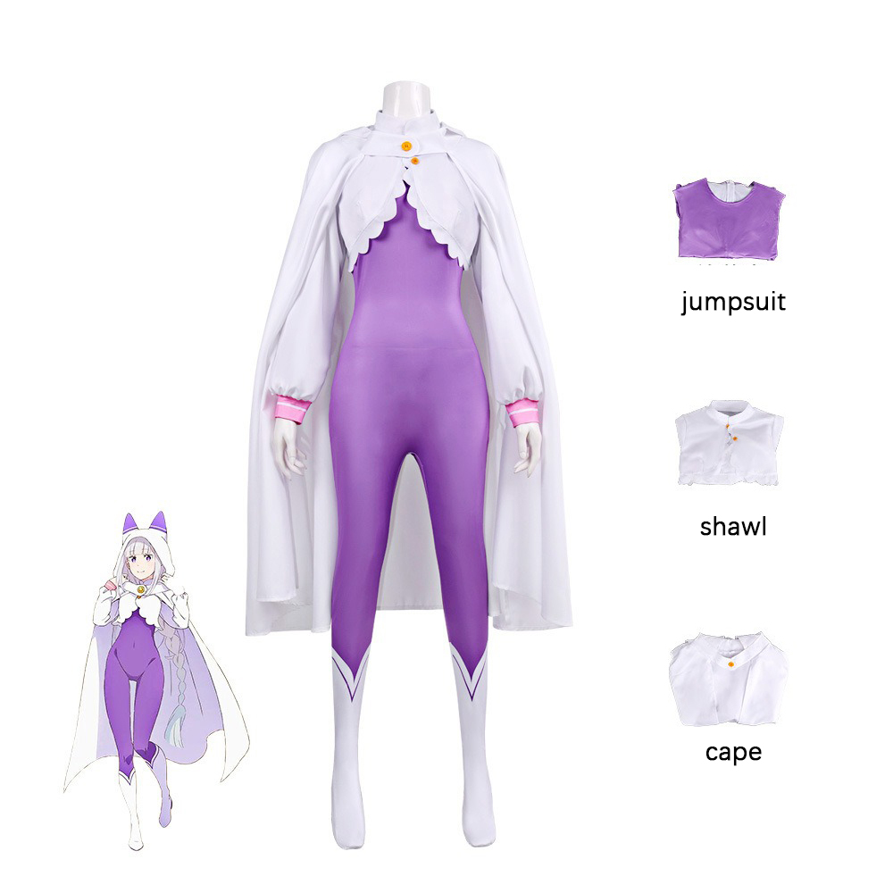 زي تنكري لشخصية إميليا من الأن - مراجعة Anime Cosplay Re Zero وسعره