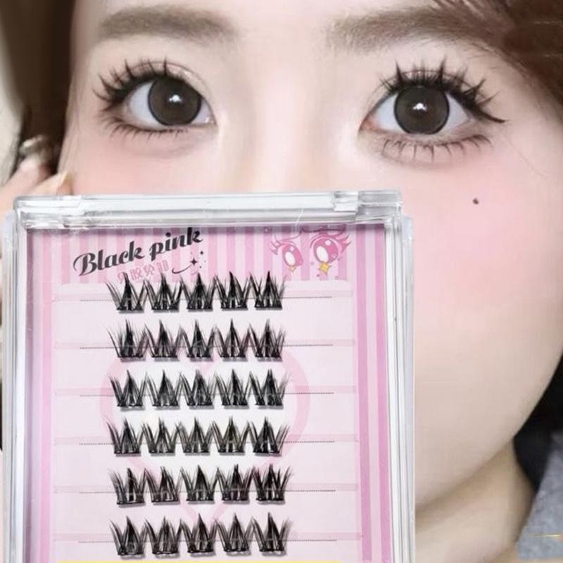 رموش صناعية مجزأة ذاتية التركي - مراجعة Anime Cosplay Lashes وسعره