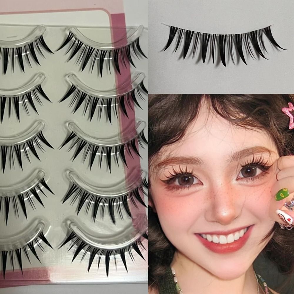 5 أزواج من الرموش الصناعية الي - مراجعة Anime Cosplay Lashes وسعره
